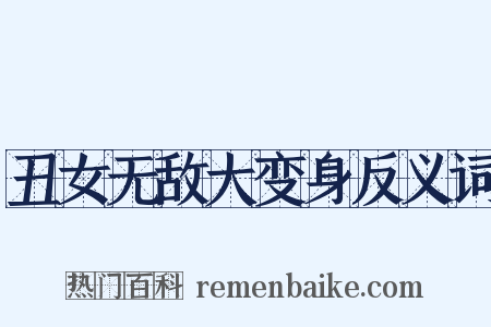 丑女无敌大变身反义词是什么意思的图片